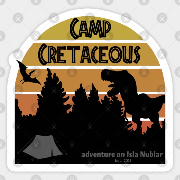 Camp Cretaceous Sticker by Slightly Unhinged